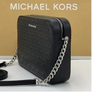 MICHAEL KORS LARGE EAST WEST CROSSBODY BLACK